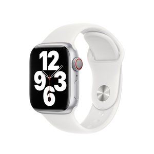 Apple Watch band: 41mm White Sport Band - S/M and M/L